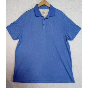 Tasco Ella Island Polo Shirt Men's Size 2XL Modal Polyester Blend Blue EUC
